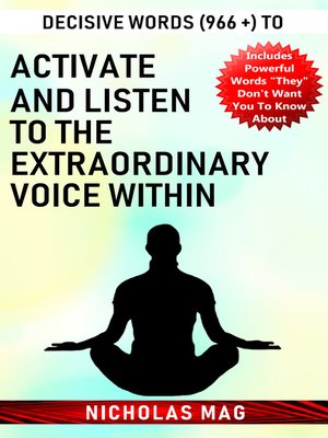 cover image of Decisive Words (966 +) to Activate and Listen to the Extraordinary Voice Within